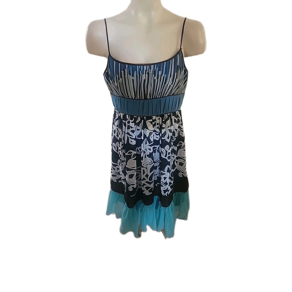 Max and Cleo Floral Summer Mixed Media Sundress 12 Dress Beach Outdoor Coastal
